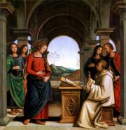 Perugino: Szent Bernát látomása 1493 
